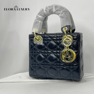 Small Lady Dior Bag – Black Cannage Grained Calfskin