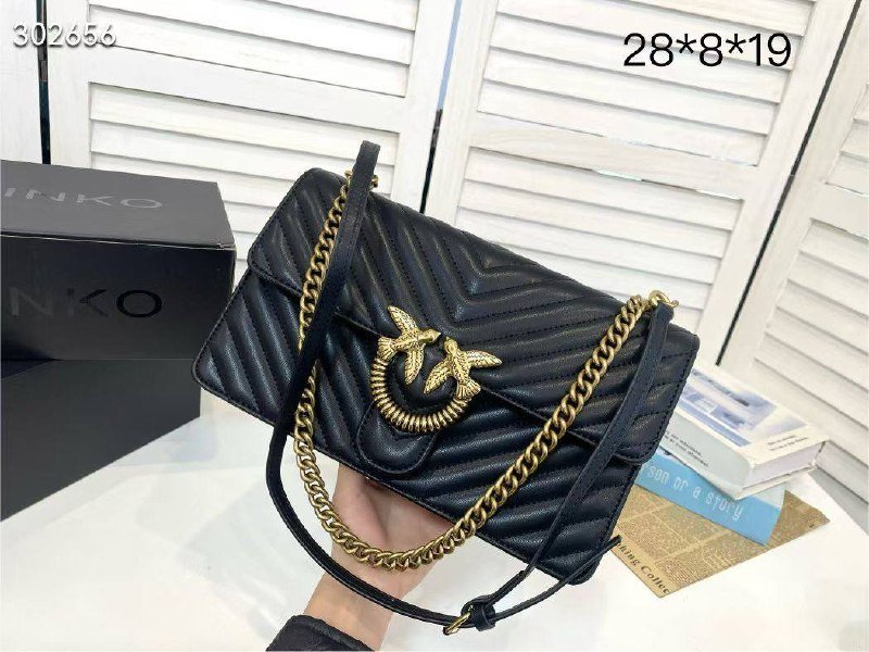 Pinko Love One Classic Shoulder Bag Black - Image 2