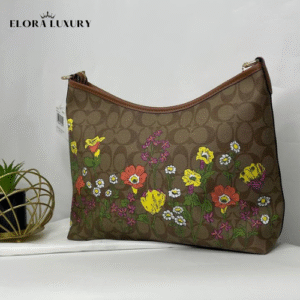 Coach Laurel Shoulder Bag in Signature Canvas with Floral Print