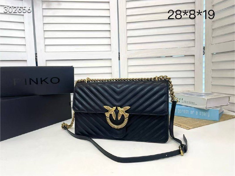 Pinko Love One Classic Shoulder Bag Black - Image 7