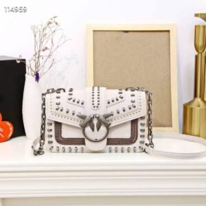 Pinko Love Mix Studs Bag – White