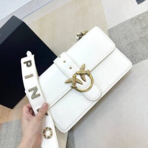 Pinko Simply Classic Love Bag – White