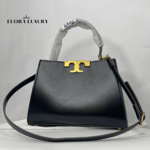 Tory Burch Eleanor Satchel Bag – Black (Size 26×18 cm)