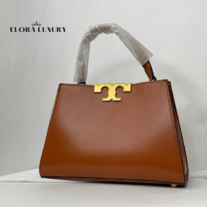 Tory Burch Eleanor Satchel Bag – Brown (Size 26×18 cm)