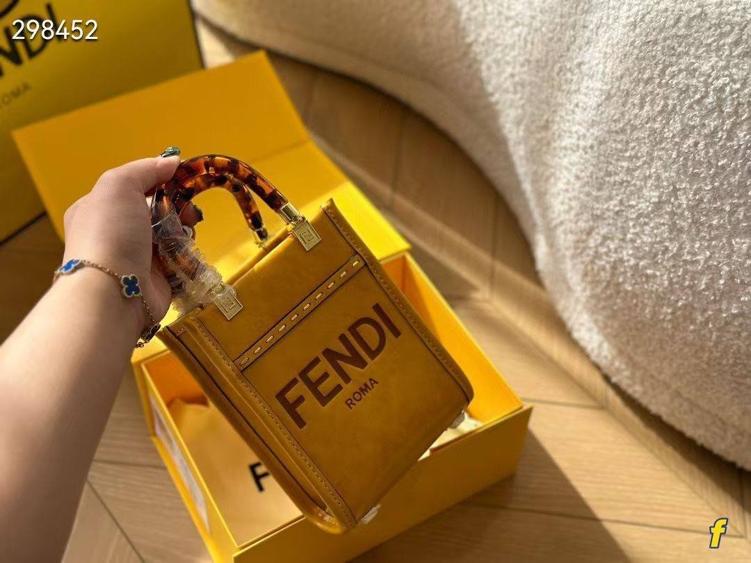 Fendi Mini Sunshine Shopper Bag – Mimosa 18*12