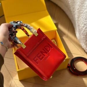 Fendi Mini Sunshine Shopper Bag – Red 18*12